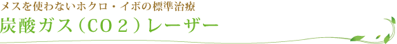 炭酸ガス(CO2)レーザー